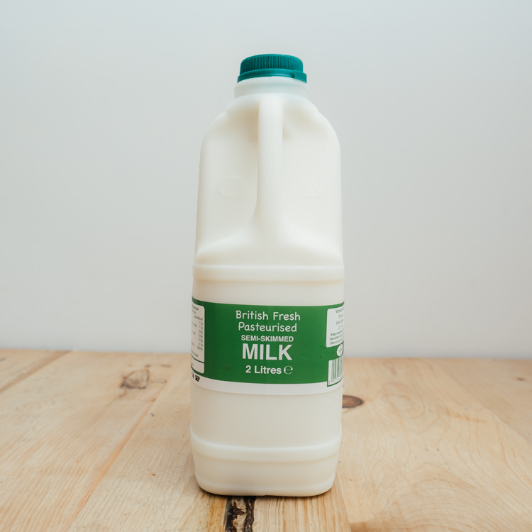 Hilltop Farm shop's product:2-litre-semi-skimmed-milk-