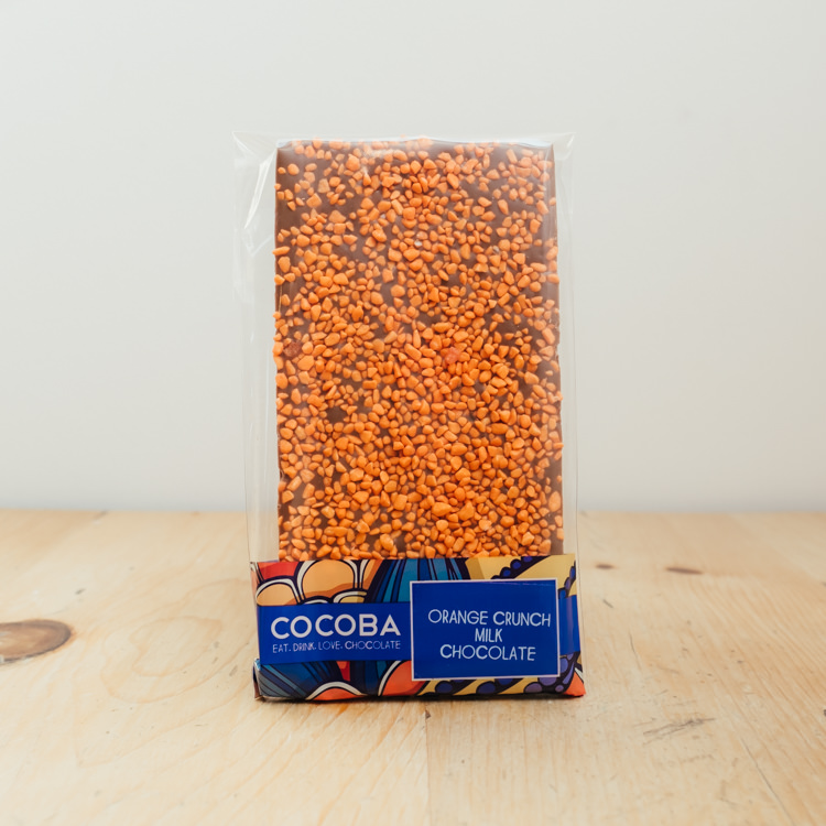 Hilltop Farm shop's product: Cocoba Orange Crunch Milk Chocolate