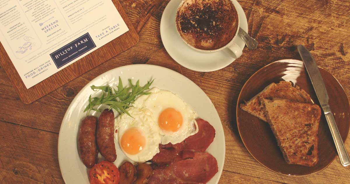 Breakfast in Leamington Spa Hilltop Farm