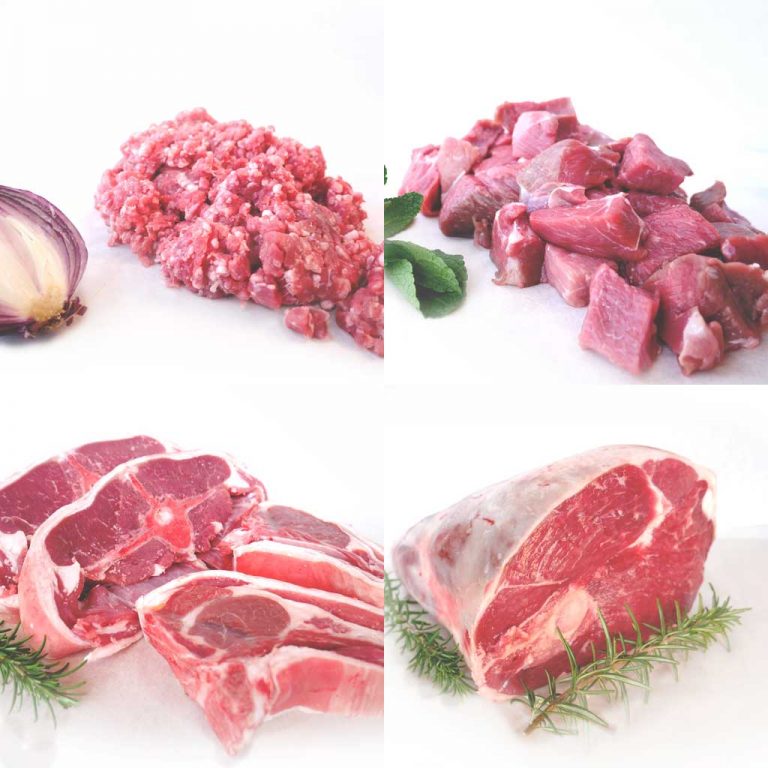 Lamb family meat box Hilltop Farm
