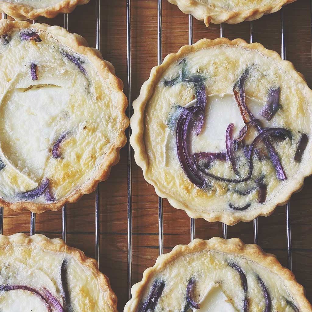 Goats Cheese & Red Onion Quiche Hilltop Farm